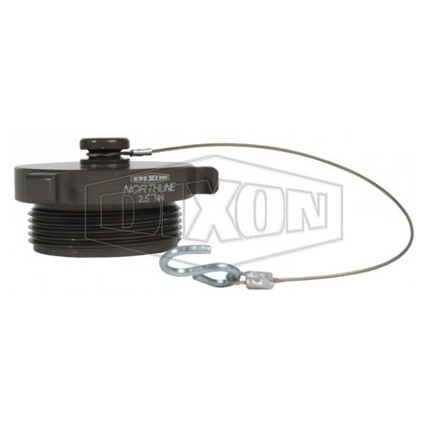 The Right Connection Rocker Lug Plug with Cable, 5 in Nominal, MNST End Style, Aluminum, Domestic